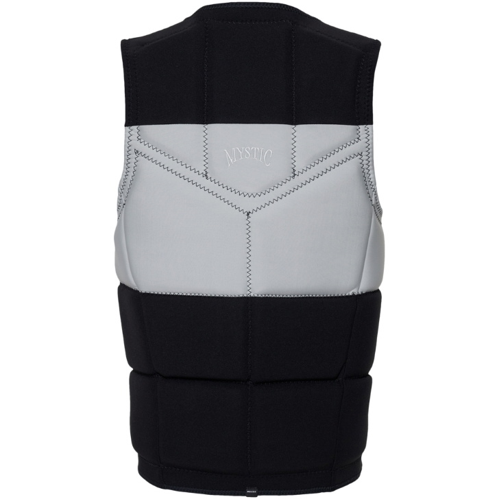 2026 Mystic Peacock Front Zip Wake Impact Vest 35005.240227 - Black / White
